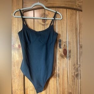 NWT Abercrombie & Fitch Black Bodysuit Medium